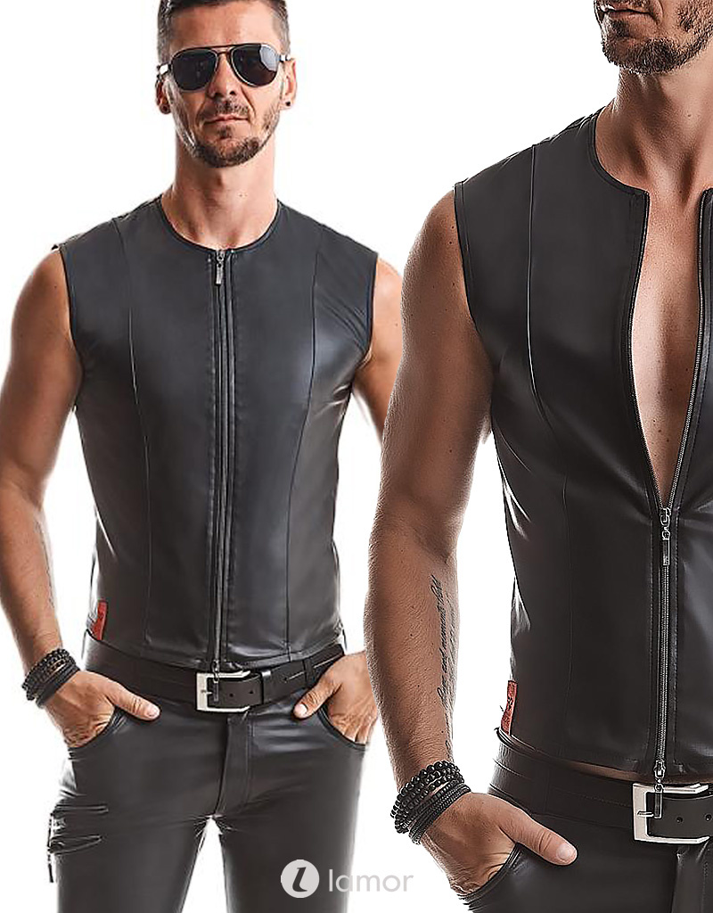 Heren gillet van lederlook Ottavian Heren gillet van lederlook Ottavian