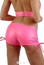 * SB Neon Roze wetlook haltertop, SH-H021