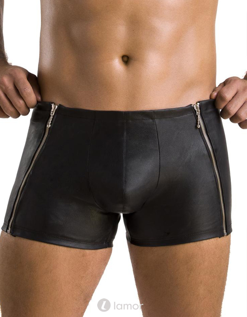 * PASSION MENSWEAR Sexy heren short  met een rits aan de zijkanten van Passion Menswear