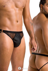 Sexy heren Jockstrap van lederlook en grof mesh materiaal  van Passion Menswear