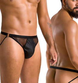 * PASSION MENSWEAR Zwarte Heren Jock Strap, PA034