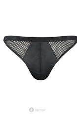 Sexy heren Jockstrap van lederlook en grof mesh materiaal  van Passion Menswear