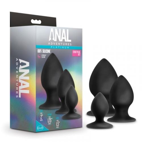Anal Adventures Platinum - Stout Anaal Plug Set Anal Adventures Platinum - Stout Anaal Plug Set