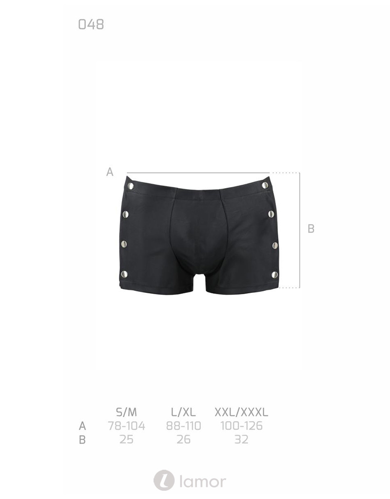 Sexy heren short met drukkers aan zijkant van Passion Menswear