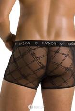 Sexy heren short Mesh materiaal met fluwelen print van Passion Menswear