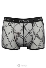 Sexy heren short Mesh materiaal met fluwelen print van Passion Menswear