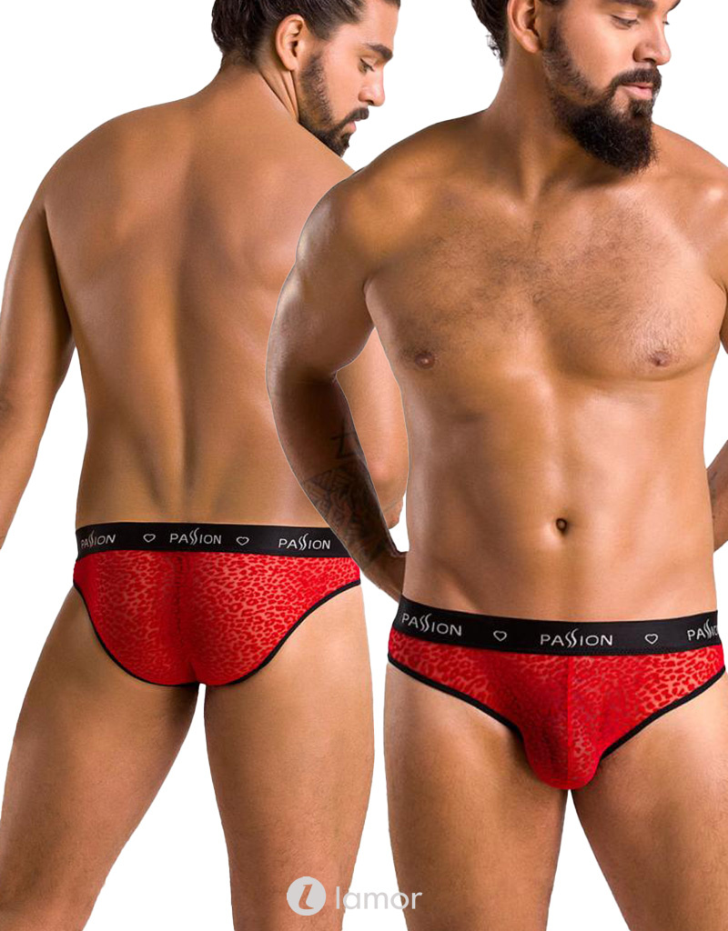 Rood/Zwarte Heren slip van fijn Mesh, PA031 Rood/Zwarte Heren slip van fijn Mesh, PA031