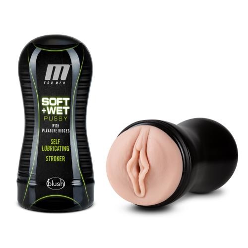 M for Men - Soft and Wet Masturbator Self Lubricating - Ribbels M for Men - Soft and Wet Masturbator Self Lubricating - Ribbels