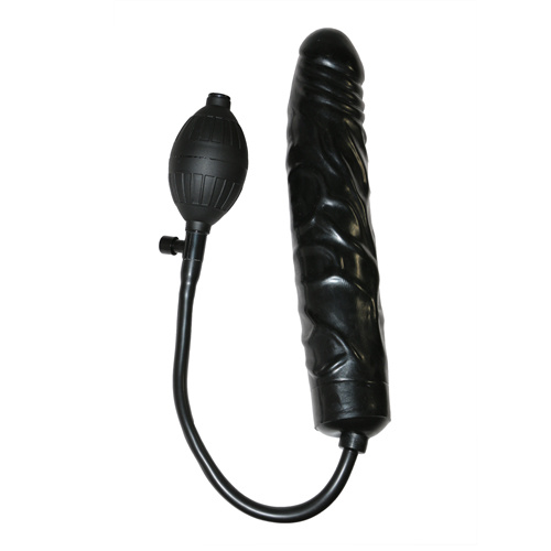 Opblaasbare dildo in het zwart Opblaasbare dildo in het zwart