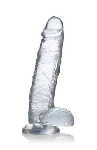 Jock C-Thru Transparante Dildo - 23 cm. Jock C-Thru Transparante Dildo - 23 cm.