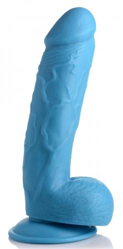 Pop Peckers Poppin Dildo 20 cm - Blauw Pop Peckers Poppin Dildo 20 cm - Blauw