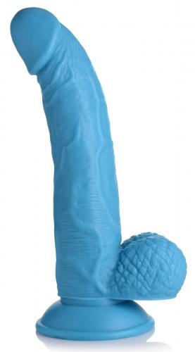 Pop Peckers Poppin Dildo 19 cm - Blauw Pop Peckers Poppin Dildo 19 cm - Blauw