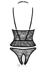 2-delige zwarte lingerie set  Carol met adembenemende details