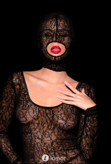 Zwart Kanten Masker, PS79508 van het label Paris
