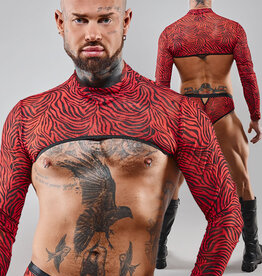 * RFP Rood/zwart heren Croptop, Leonel001