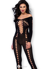 * CHILIROSE Off-shoulder bodystocking met uitsparingen