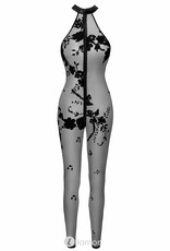 * NOIR handmade Halter catsuit met bloemen print van Noir Handmade Libido