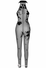 * NOIR handmade Halter catsuit met bloemen print van Noir Handmade Libido