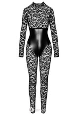 * NOIR handmade  Catsuit met onderborstkorset met bloemen print van Noir Handmade Libido