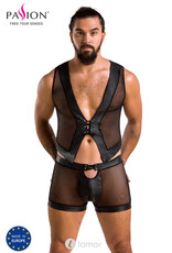 Sexy heren tule set short & Crop top van Passion Menswear