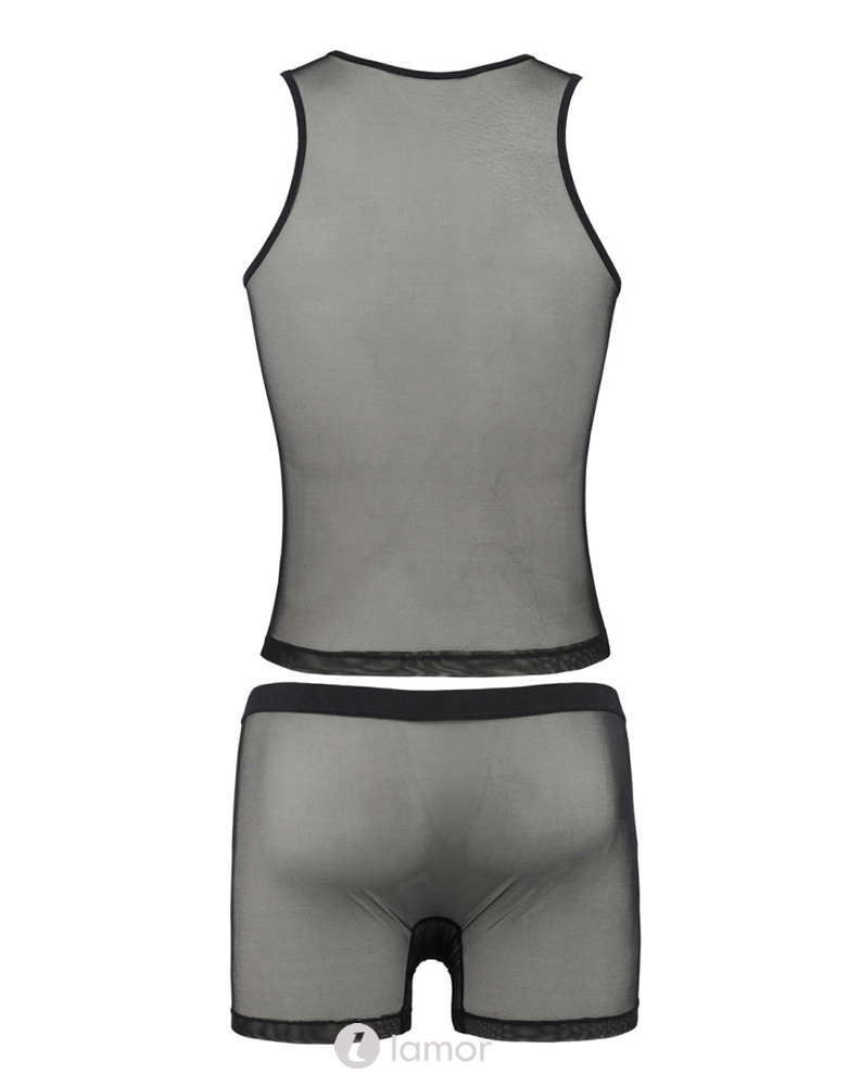 Sexy heren tule set short & shirt van Passion Menswear