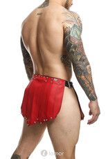 * MOB Eroticwear Lederlook gladiator rok Roman van MOB Eroticwear