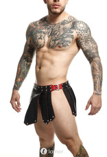 * MOB Eroticwear Lederlook gladiator rok Roman van MOB Eroticwear