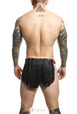 * MOB Eroticwear Lederlook gladiator rok Roman van MOB Eroticwear