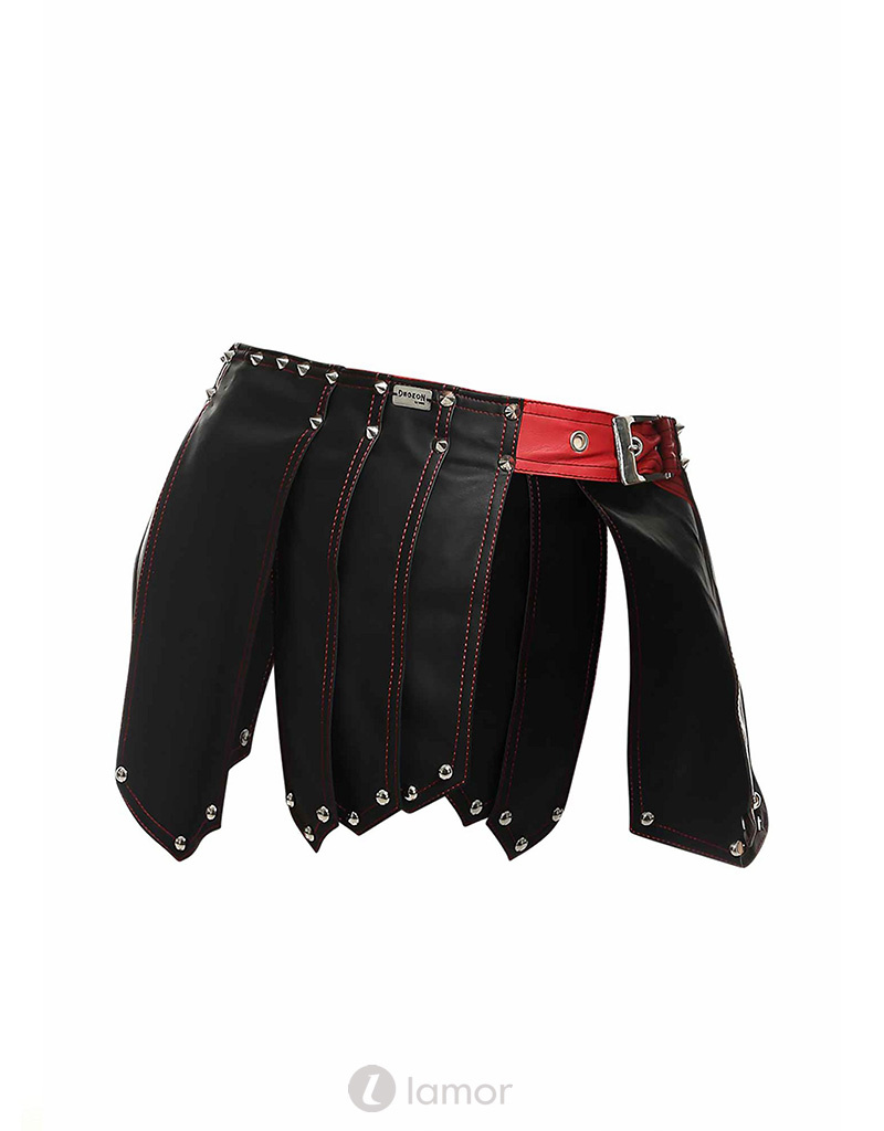 * MOB Eroticwear Lederlook gladiator rok Roman van MOB Eroticwear