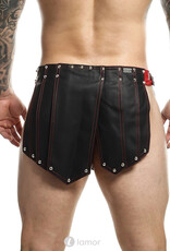 * MOB Eroticwear Lederlook gladiator rok Roman van MOB Eroticwear