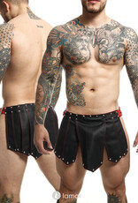 * MOB Eroticwear Lederlook gladiator rok Roman van MOB Eroticwear