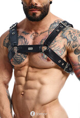 * MOB Eroticwear Sexy heren DNGEON Cross Chain Harness