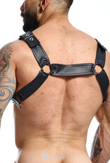 * MOB Eroticwear Sexy heren DNGEON Cross Chain Harness