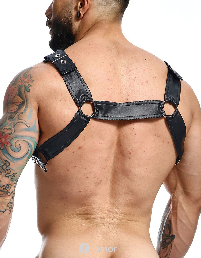 * MOB Eroticwear Sexy heren DNGEON Cross Chain Harness