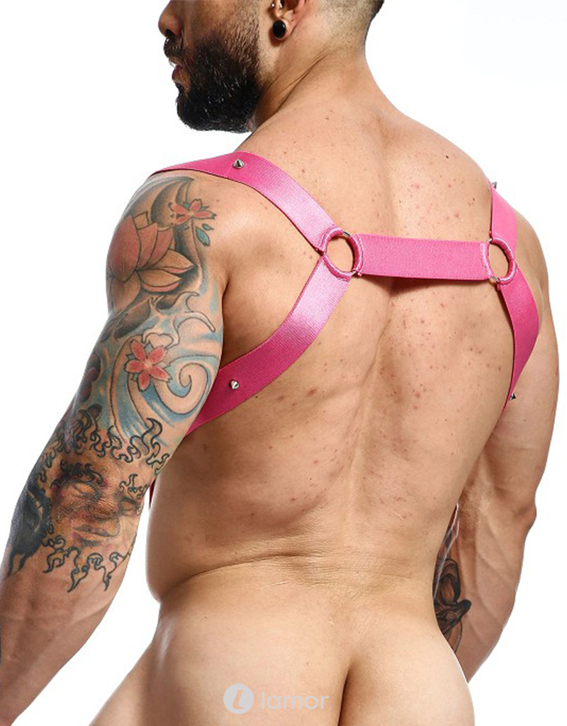 * MOB Eroticwear Sexy heren DNGEON Straight Back Harness