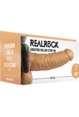 RealRock by Shots Vibrerende Hollow Strap-On met Ballen - 7 / 18 cm