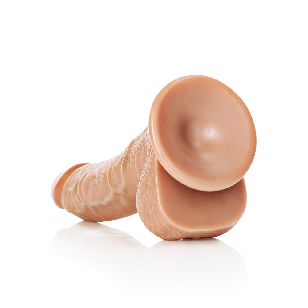 RealRock by Shots Curved Realistic Dildo with Balls and Suction Cup - 8 / 20,5 cm