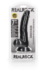 RealRock by Shots Curved Realistic Dildo with Balls and Suction Cup - 7 / 18 cm