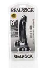RealRock by Shots Curved Realistic Dildo with Balls and Suction Cup - 6 / 15,5 cm