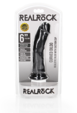 RealRock by Shots Curved Realistic Dildo with Suction Cup - 6 / 15,5 cm