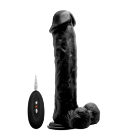 RealRock by Shots Vibrerende Realistische Cock met Scrotum - 11 / 28 cm