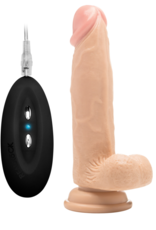 RealRock by Shots Vibrating Realistic Cock with Scrotum - 8 / 20 cm