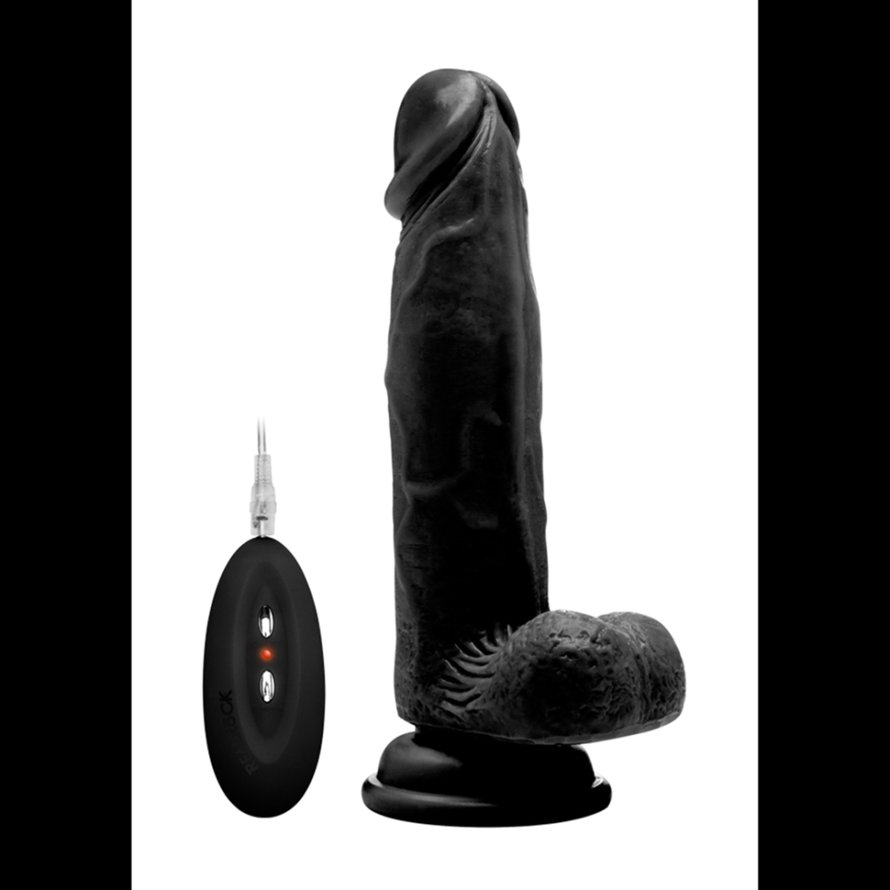 Image of RealRock by Shots Vibrating Realistic Cock with Scrotum - 8 / 20 cm