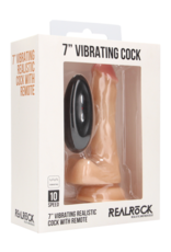 RealRock by Shots Vibrating Realistic Cock with Scrotum - 7 / 18 cm