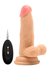RealRock by Shots Vibrating Realistic Cock with Scrotum - 6 / 15 cm