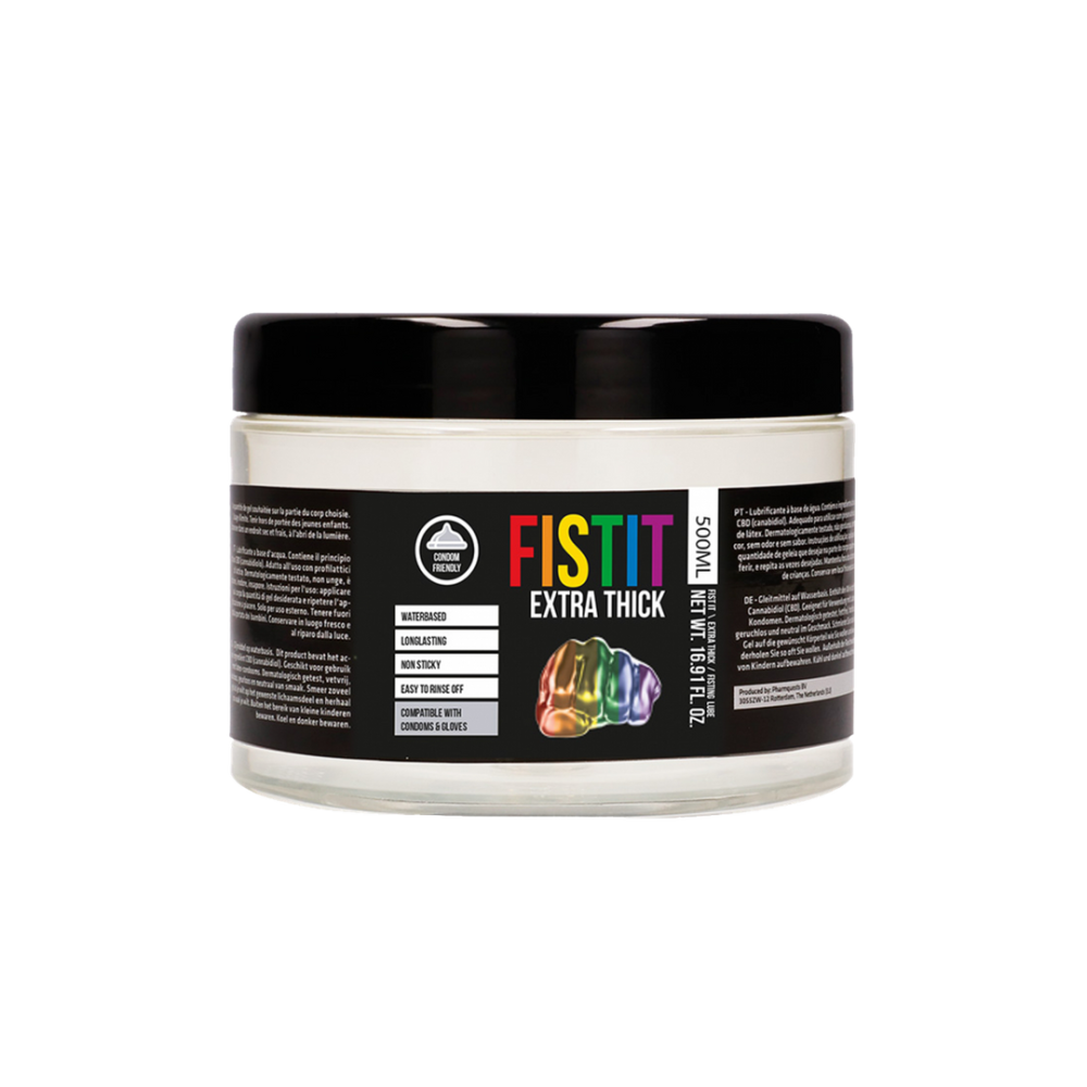 Image of Fist It by Shots Extra Thick Lubricant Rainbow Edition - 17 fl oz / 500 ml 