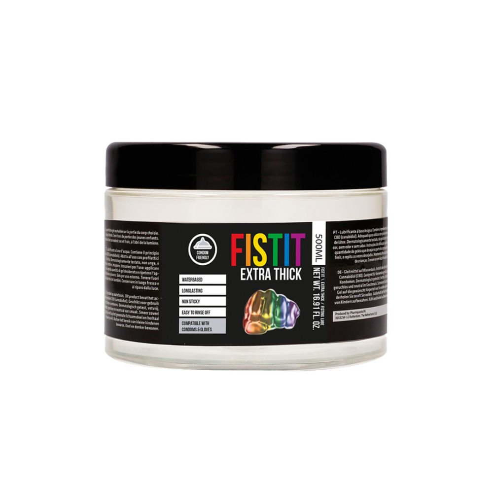 Image of Fist It by Shots Extra Thick Lubricant Rainbow Edition - 17 fl oz / 500 ml