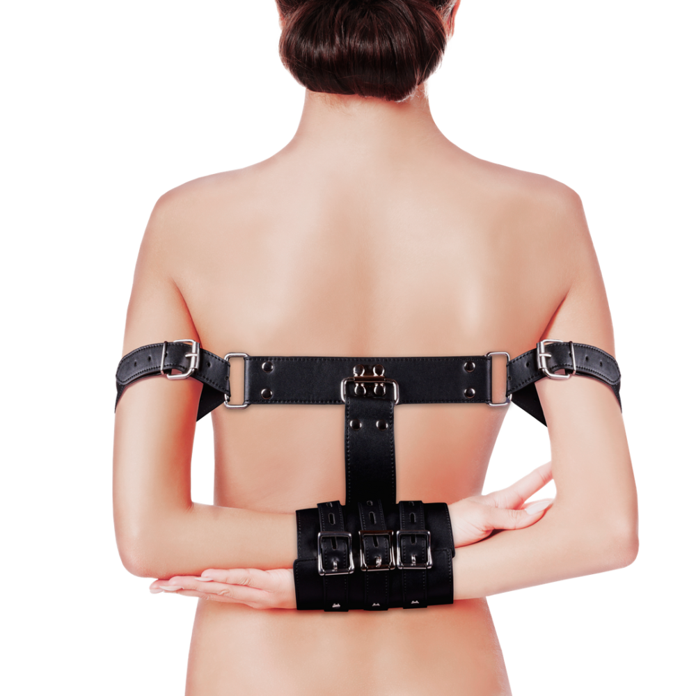 Image of Ouch! by Shots Complete Arm Restraints - Black