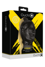 Ouch! by Shots Mask with Blonde Ponytail - Black