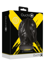 Ouch! by Shots Zip-up Bondage Mask - Black